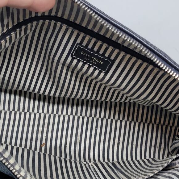 Kate Spade New York Black Pebbled Leather Hand Bag Single Handle Strap - Picture 8 of 10